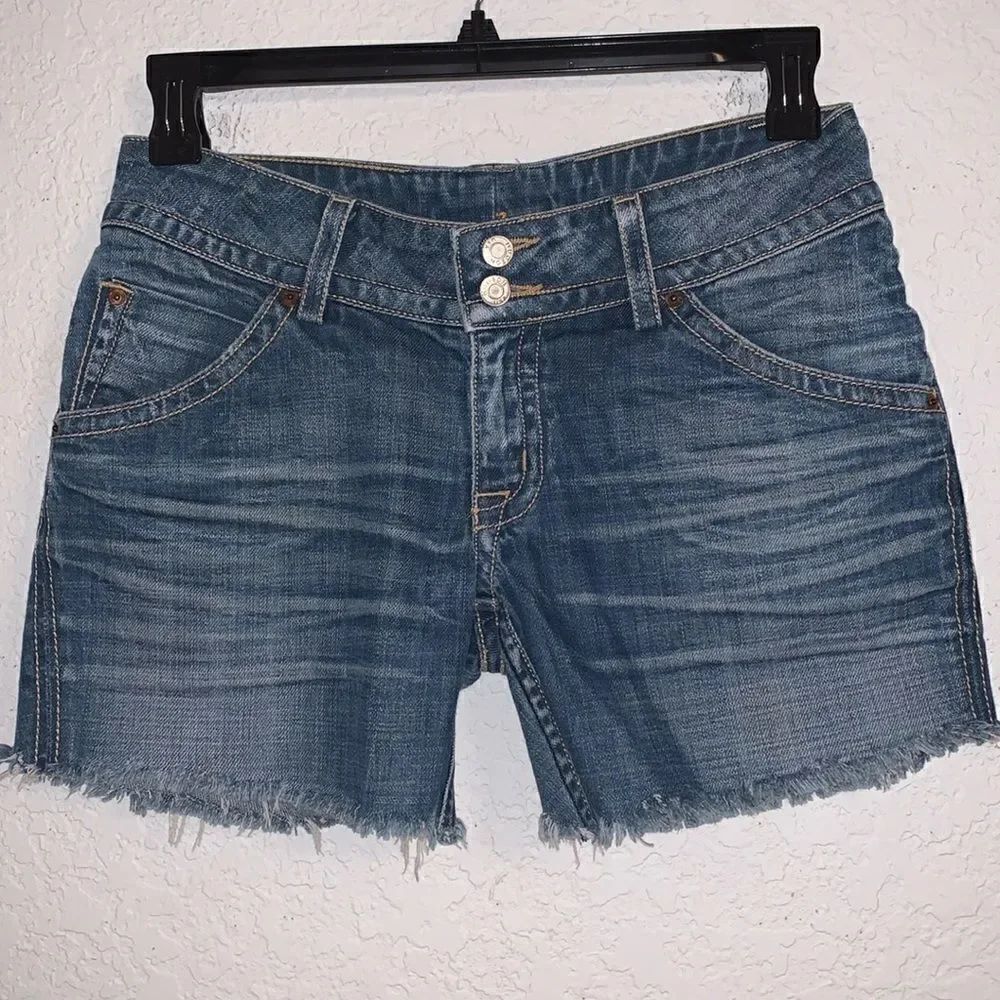 Hudson Jean Shorts Cut-Off Medium Wash Women’s Size 31